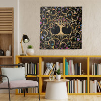 Tree of life - Yggdrasil - colourful leaves