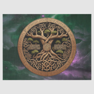 Tree of Life Yggdrasil Decoupage Tissue Paper