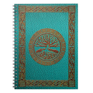 Tree of life  -Yggdrasil  - Embossed Faux Leather Notebook