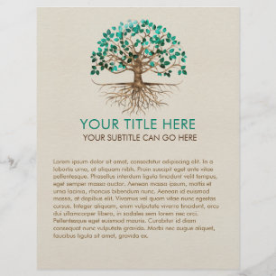 Tree of life - Yggdrasil - Malachite Leaves  Flyer
