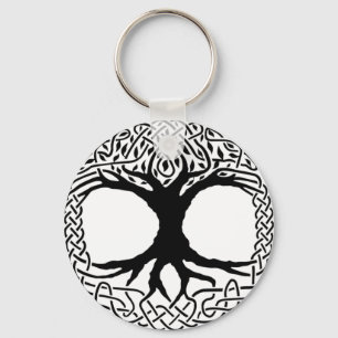 Tree of Life Yggdrasil Norse wicca mythology Keychain