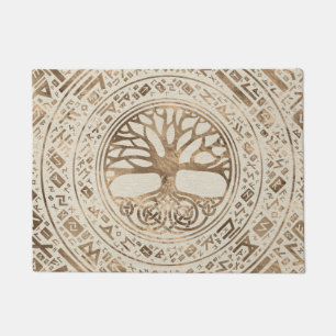 Tree of life -Yggdrasil Runic Pattern Doormat