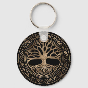 Tree of life -Yggdrasil Runic Pattern Keychain