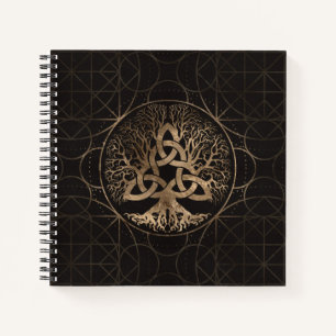 Tree of life -Yggdrasil with Triquetra Notebook