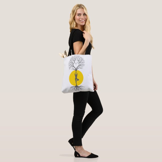 Tree of Life Yoga Tote Bag (On Model)