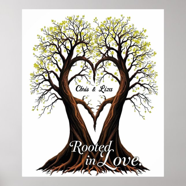 Tree of Love Romantic Nature Art  Poster (Front)