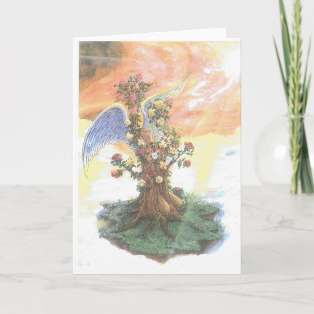 tree of roses(greeting card) card (Front)