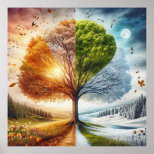 Tree of Seasons Poster