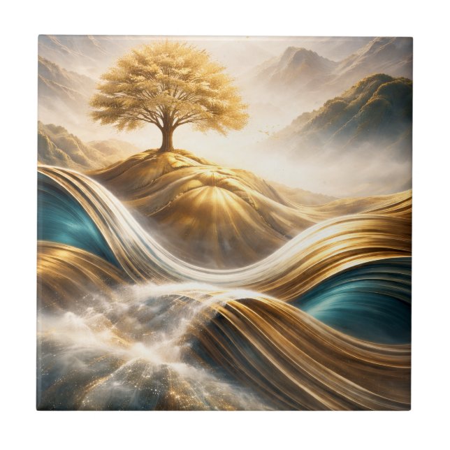 Tree of Serenity, a breathtaking fusion of nature. Tile (Front)