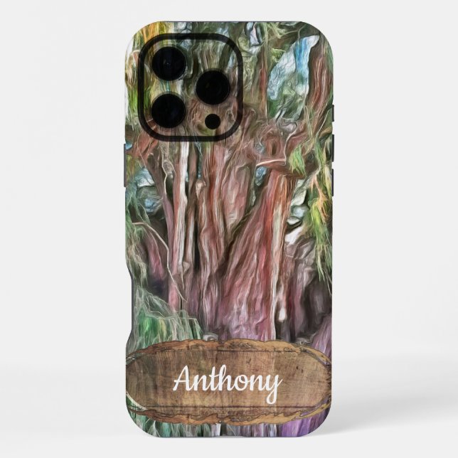 Tree of Tule Oaxaca OAX1 iPhone Case (Back)