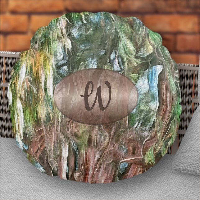 Tree of Tule Oaxaca OAX1 Round Pillow (Creator Uploaded)