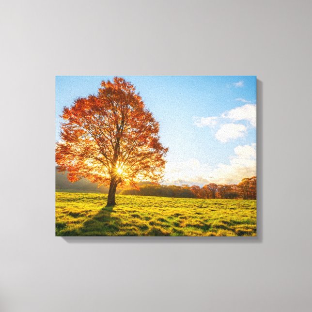 Tree on Fire Canvas Print (Front)