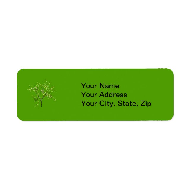 Tree on Green Background (Front)