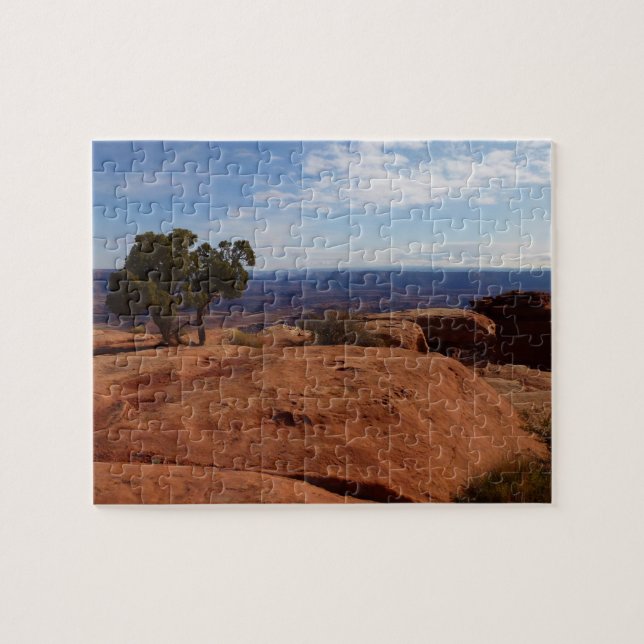 Tree Out of Red Rocks I at Canyonlands Jigsaw Puzzle (Horizontal)