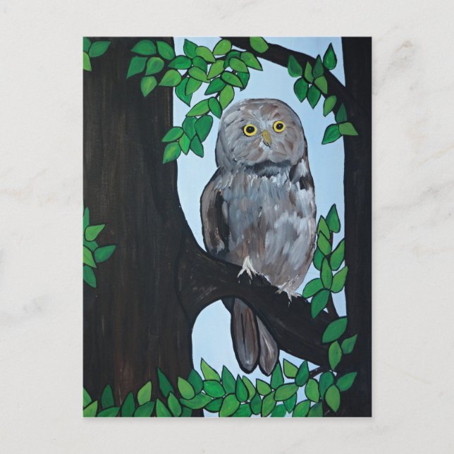 Tree Owl Postcard (Front)