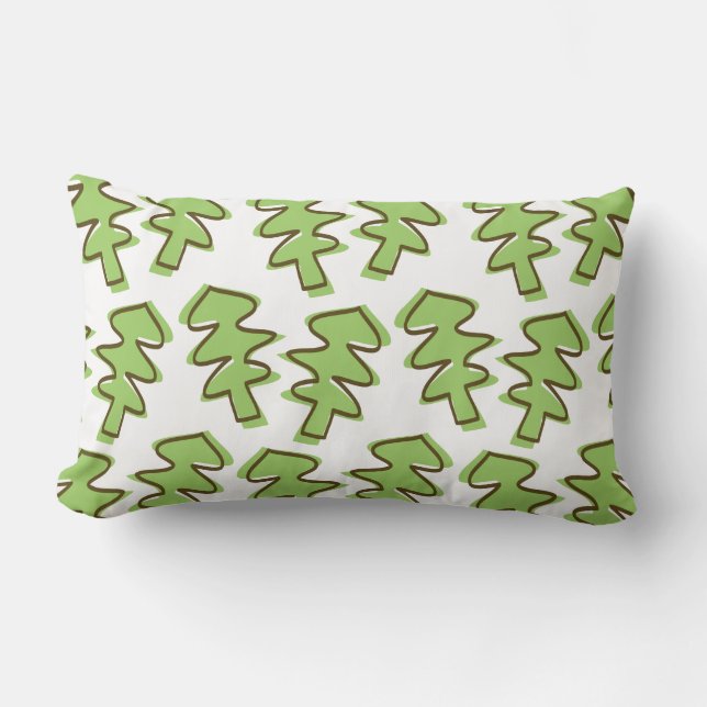 tree patterned lumbar pillow (Front)