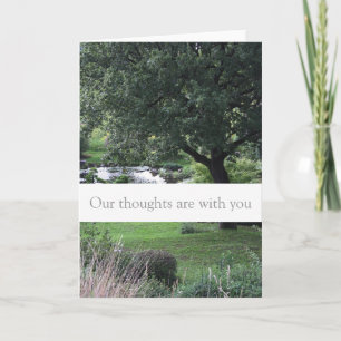 Tree Peaceful Garden Sympathy Condolences Card