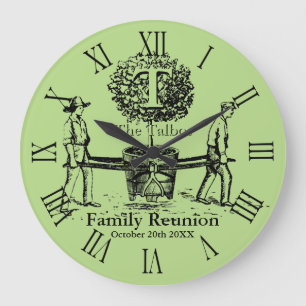 Tree Personalized Family Reunion Wall Clock