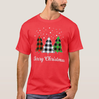 Tree Plaid Christmasree Merry Christmasree vintage T-Shirt