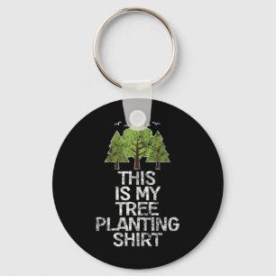 Tree Planting Arbor Day Earth Day Attire Keychain