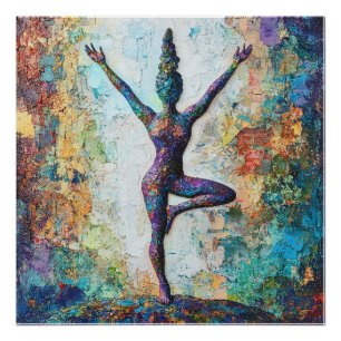 Tree Pose Glossy Poster
