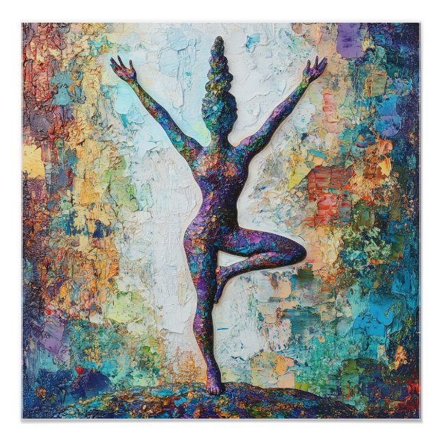 Tree Pose Glossy Poster (Front)