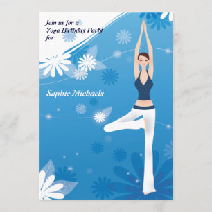 Tree Pose Yoga Party Invitation