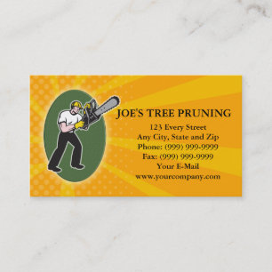 Tree Pruner Tree Surgeon Arborist Business Card