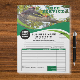 Tree Removal Service Invoice Estimate Template Notepad