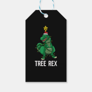 Tree Rex Christmas Dinosaur T-Rex Boys Kids   Gift Tags