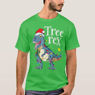 Tree Rex Christmas Pyjamas Boys Kids TRex Dinosaur T-Shirt