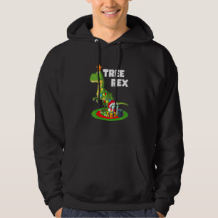 Tree Rex Christmas T Rex Dinosaur  Christmas T Rex Hoodie
