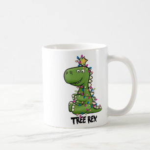 Tree Rex Dinosaur Christmas Costume Xmas Tree Ligh Coffee Mug