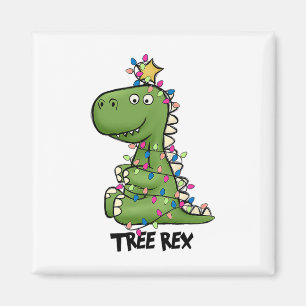 Tree Rex Dinosaur Christmas Costume Xmas Tree Ligh Magnet