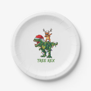Tree Rex Dinosaur Christmas Costume Xmas Tree Ligh Paper Plate