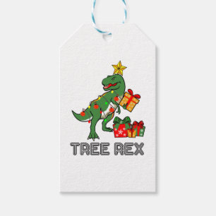 Tree rex dinosaur pajama Christmas gift for boys k Gift Tags