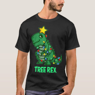 Tree Rex Funny Cute Retro Christmas Dino T-Shirt