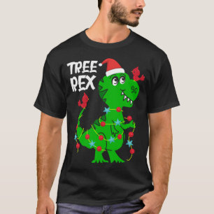 Tree Rex. Funny Dinosaur Gift Cute Dino Christmas T-Shirt