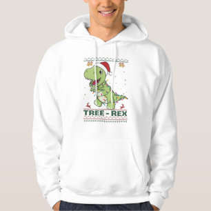 Tree-Rex Funny Dinosaur Pun T-Rex Hoodie