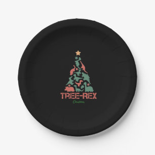 Tree-Rex T-shirts The Struggle t-shirt Funny Chr Paper Plate