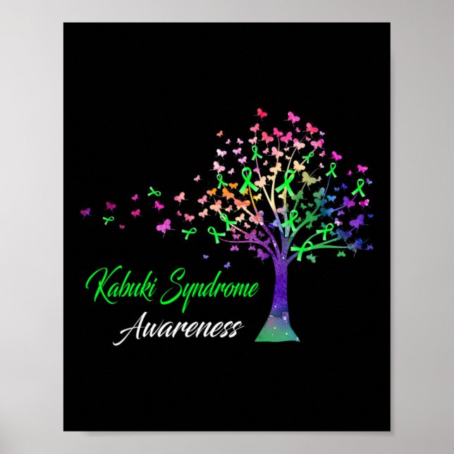 Tree Ribbon Kabuki Syndrome Awareness  Poster (Front)