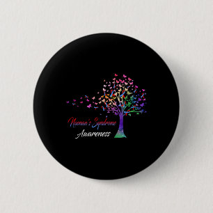Tree Ribbon Noonan's Syndrome Awareness 2 Inch Round Button