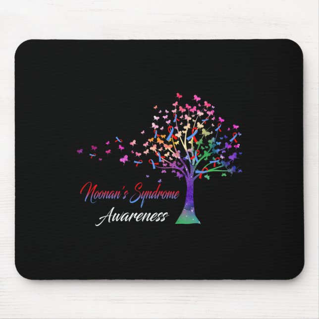 Tree Ribbon Noonan's Syndrome Awareness  Mouse Pad (Front)