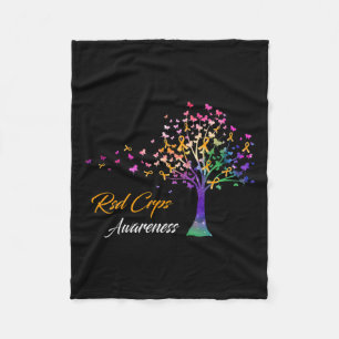 Tree Ribbon Rsd Crps Awareness  Fleece Blanket