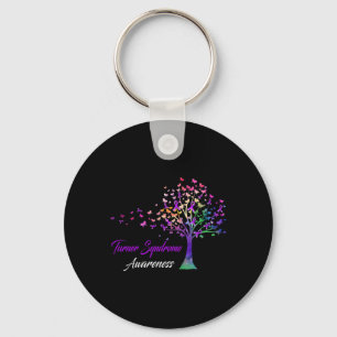 Tree Ribbon Turner Syndrome Awareness Keychain