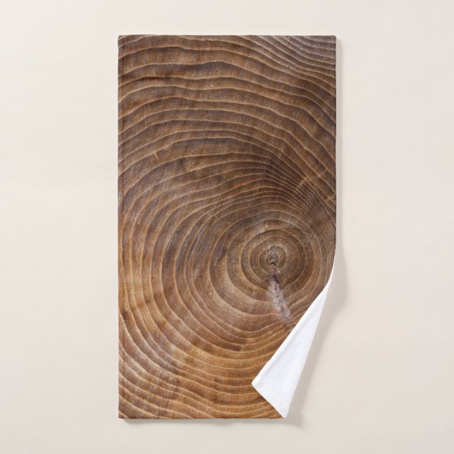 Tree rings hand towel (Hand Towel)