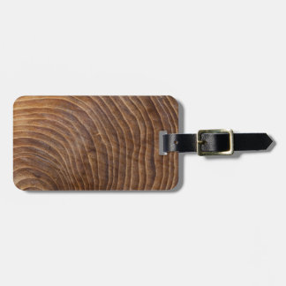 Tree rings luggage tag