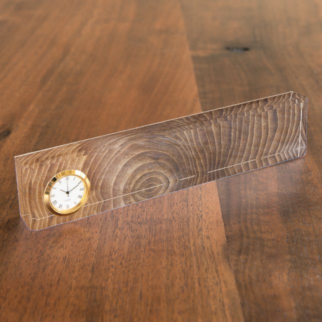 Tree rings nameplate (Side)