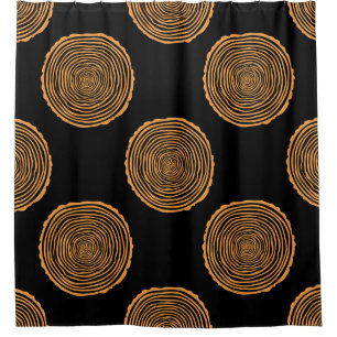 Tree Rings Seamless Pattern. Saw cut tree trunk ba