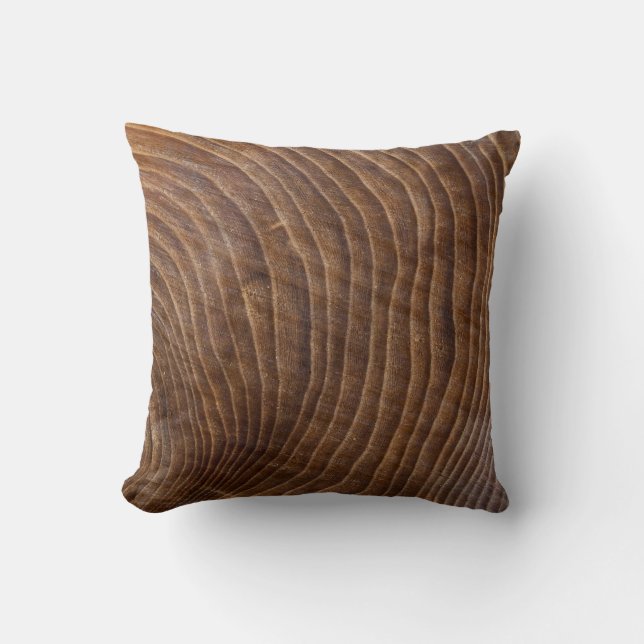 Tree rings throw pillow (Front)